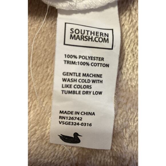 Southern Marsh Fieldtec Dune Pullover 1/4 zip Seersucker Size Medium - Picture 9 of 9